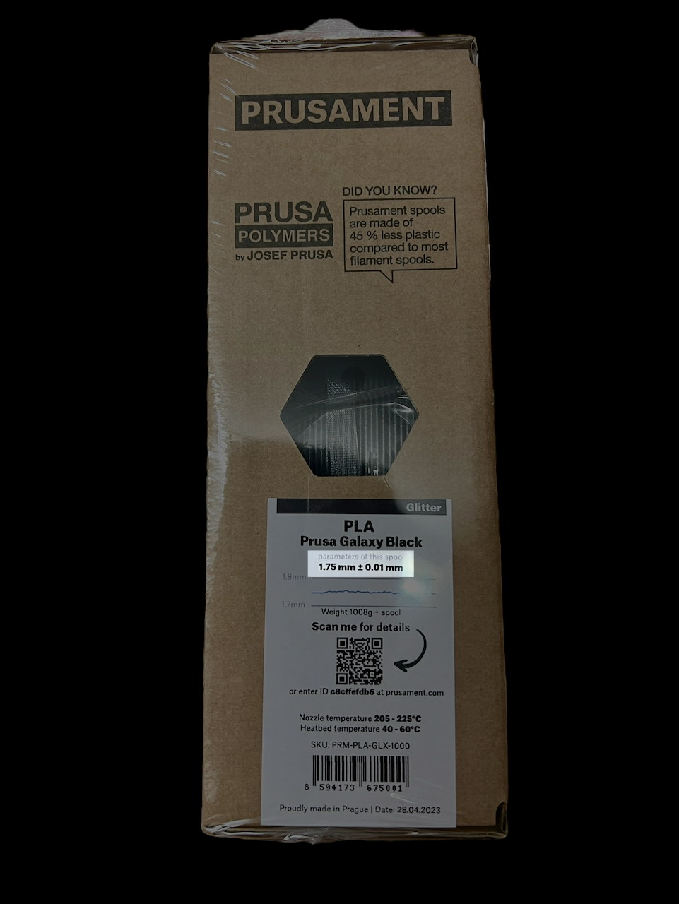 Prusament PLA Prusa Galaxy Black