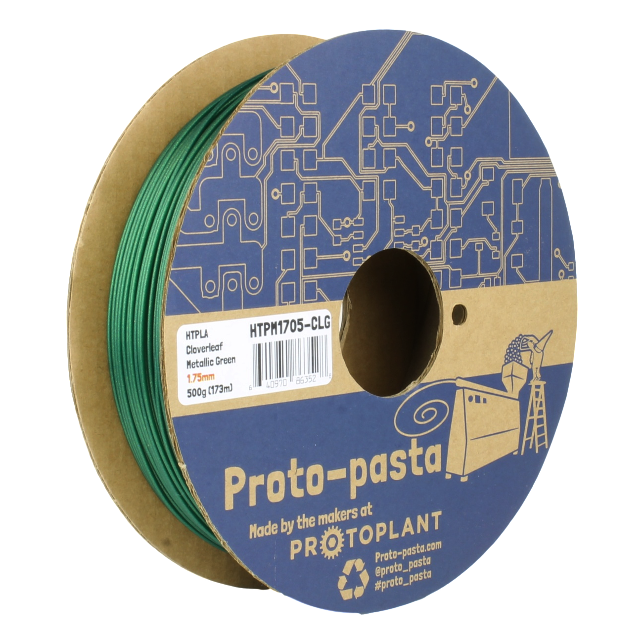 Cloverleaf Metallic Green HTPLA