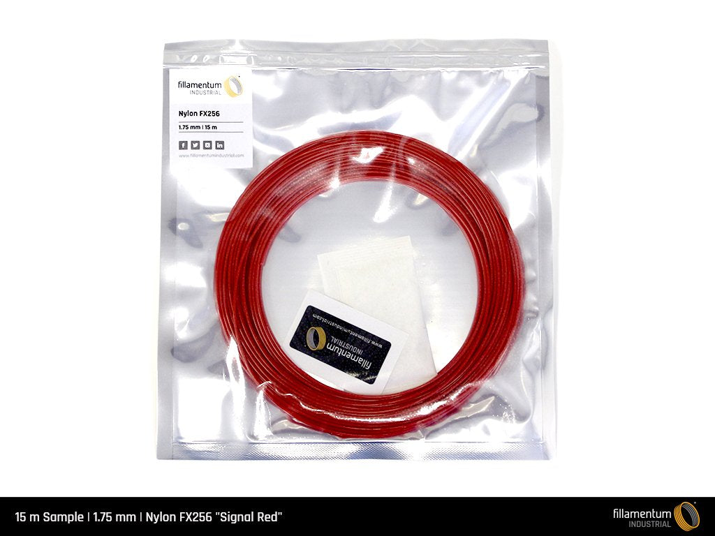 Nylon FX256 1.75mm 15m Sample Signal Red