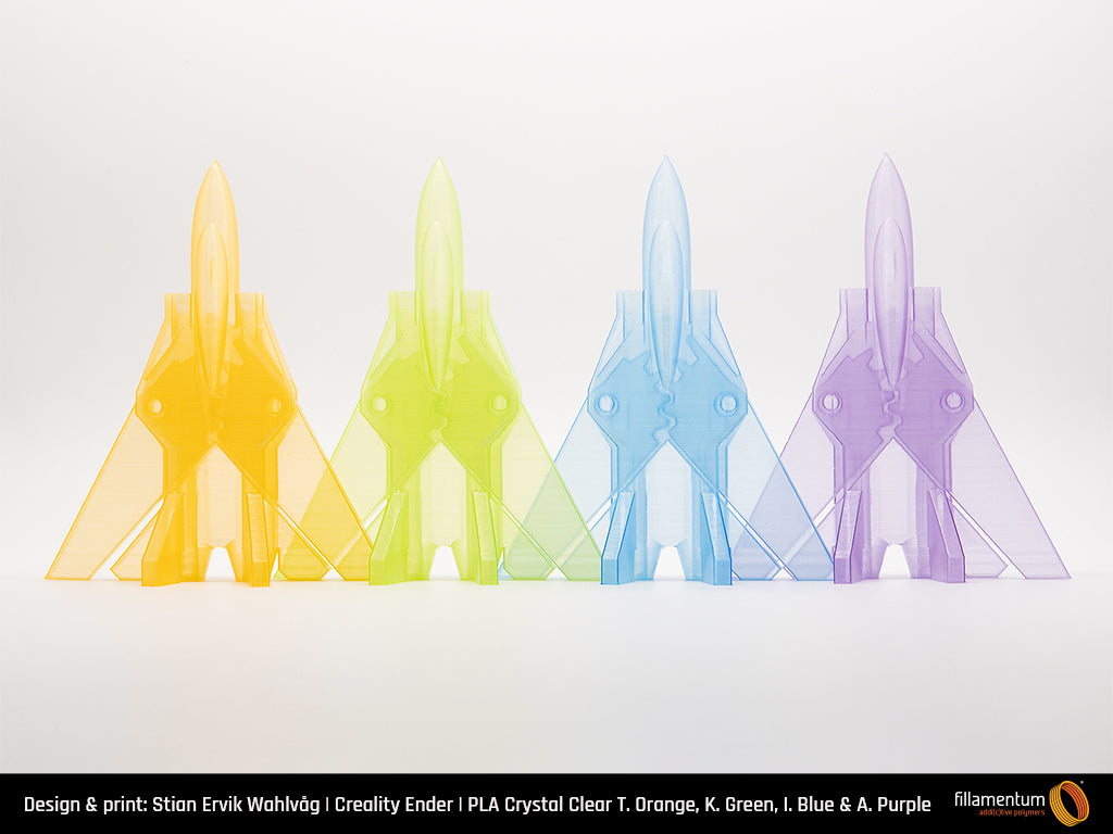 PLA Extrafill 1.75mm 750g Crystal Clear Amethyst Purple