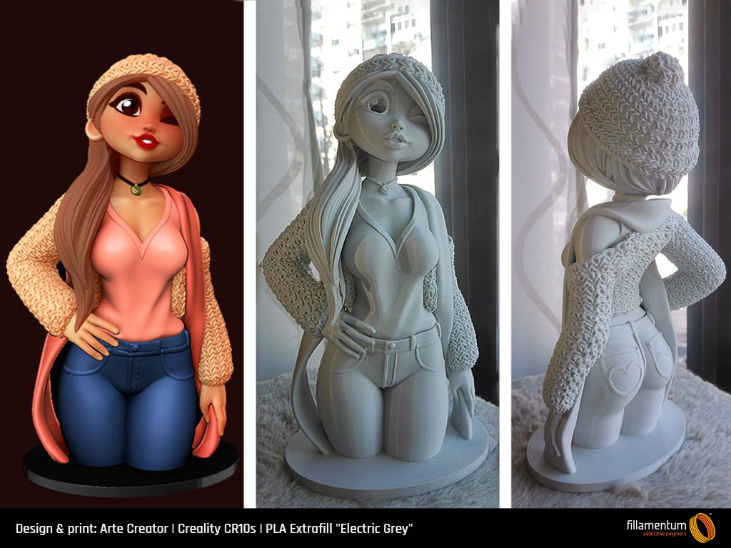 PLA Extrafill 1.75mm 750g Electric Grey