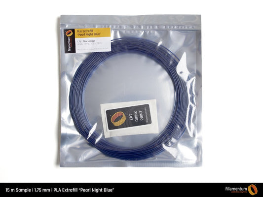 PLA 1.75mm 15m Sample Pearl Night Blue