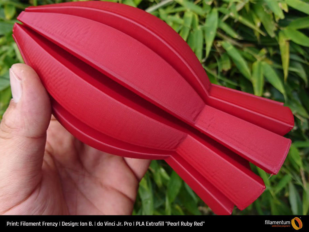 PLA Extrafill 1.75mm 750g Pearl Ruby Red