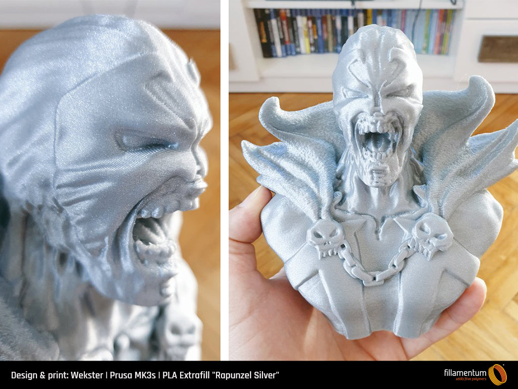 PLA Extrafill 1.75mm 750g Rapunzel Silver