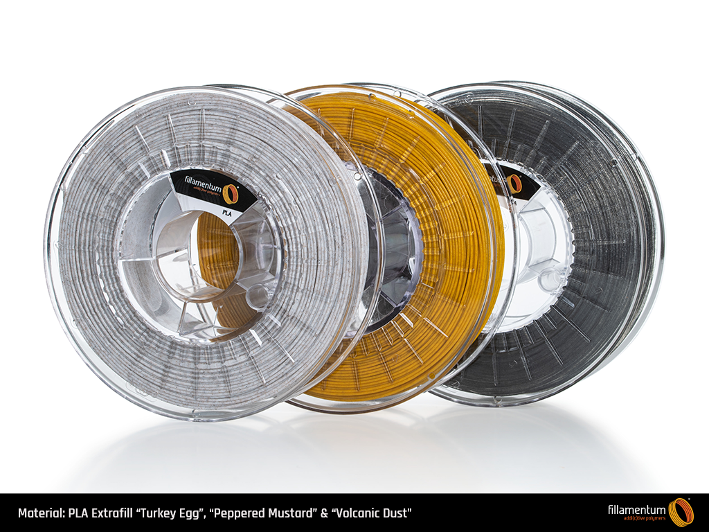 PLA Extrafill 1.75mm 750g Peppered Mustard