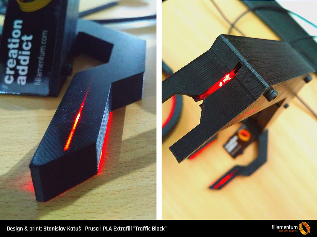 PLA Extrafill 1.75mm Traffic Black