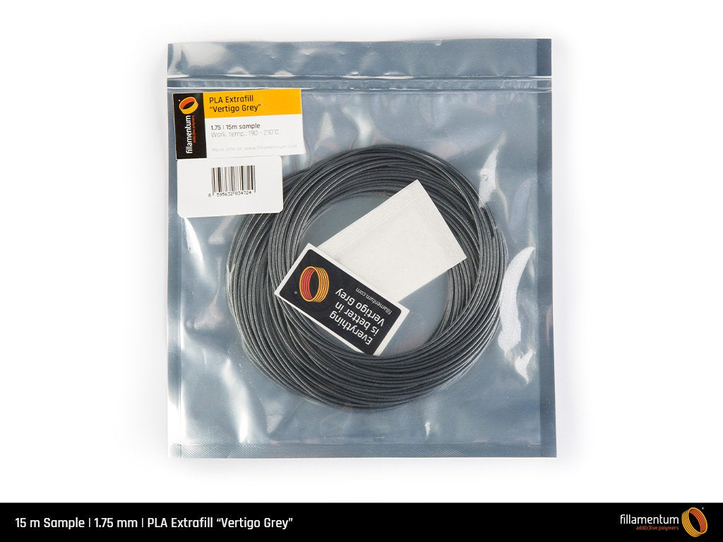 PLA 1.75mm 15m Sample Vertigo Grey