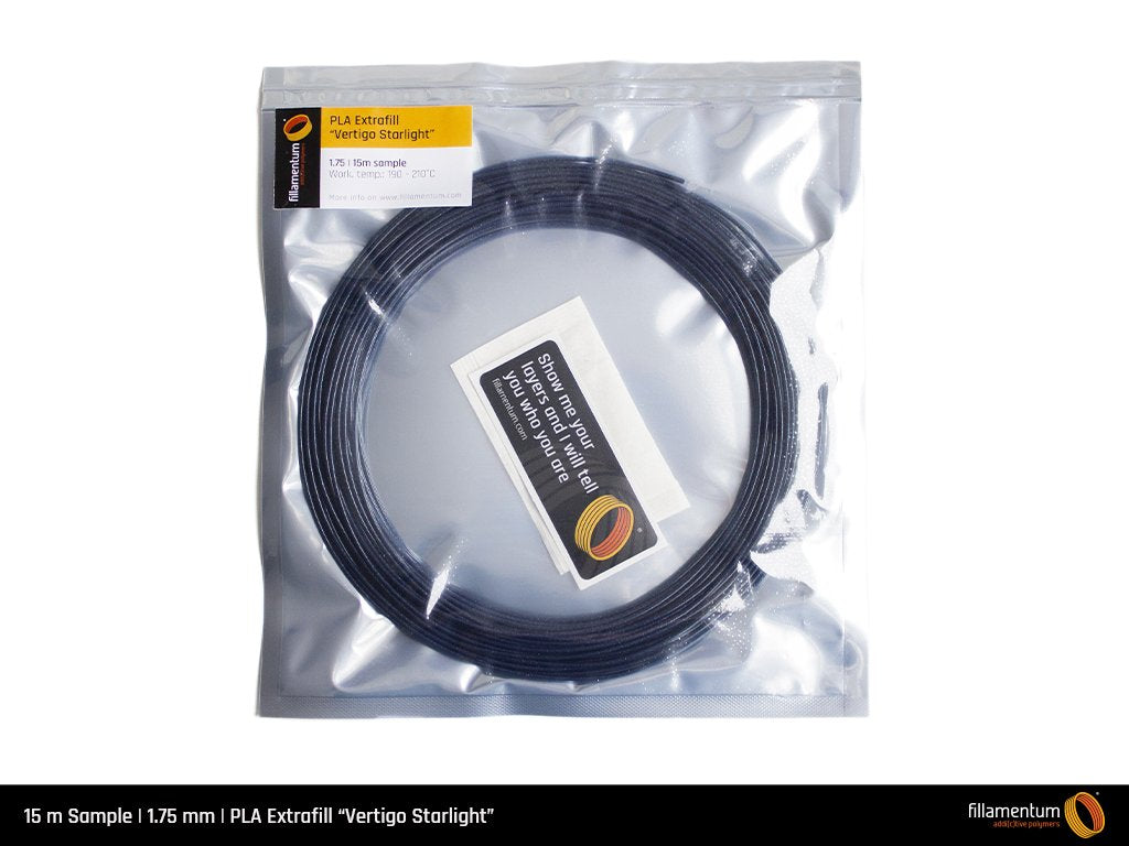 PLA 1.75mm 15m Sample Vertigo Starlight