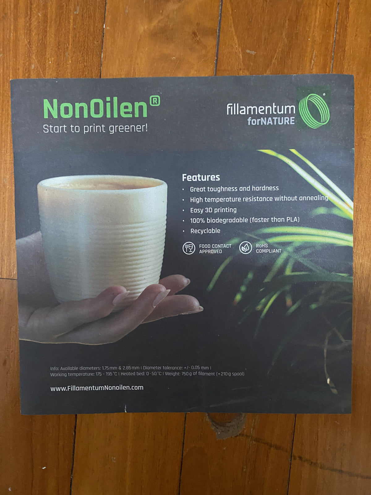 NonOilen® 1.75mm 750g Natural