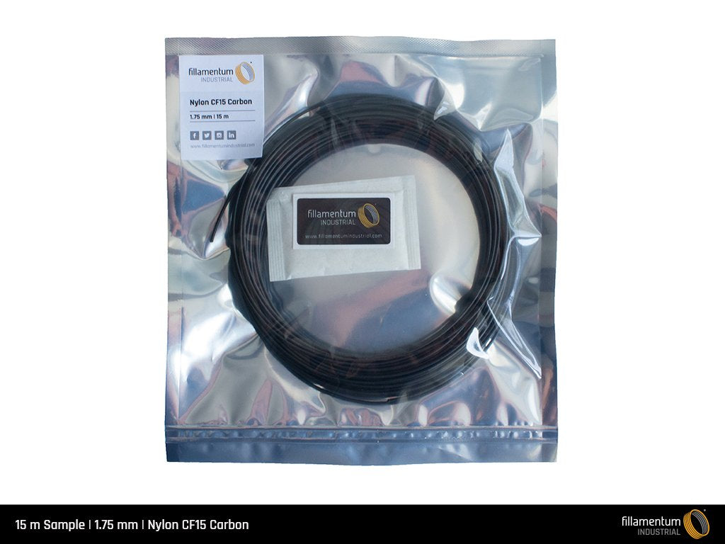 Nylon CF15 1.75mm 15m Sample Carbon