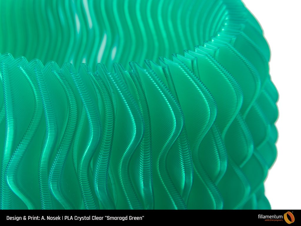 PLA Extrafill 1.75mm 750g Crystal Clear Smaragd Green