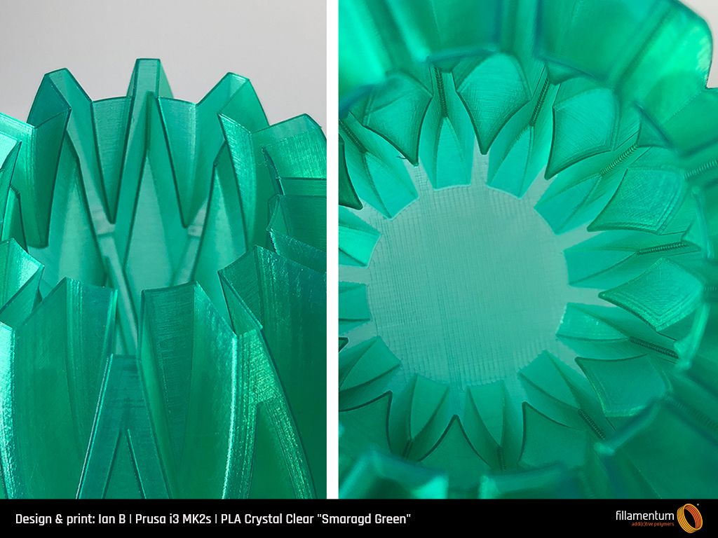 PLA Extrafill 1.75mm 750g Crystal Clear Smaragd Green