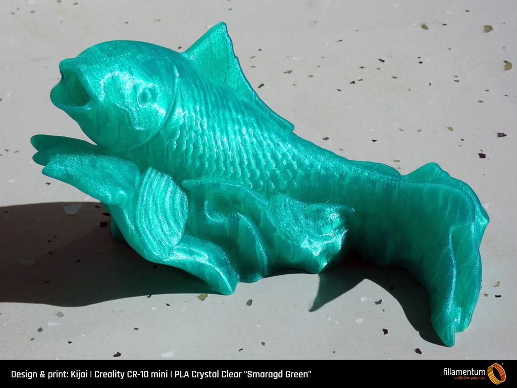 PLA Extrafill 1.75mm 750g Crystal Clear Smaragd Green