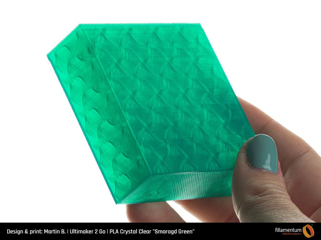 PLA Extrafill 1.75mm 750g Crystal Clear Smaragd Green