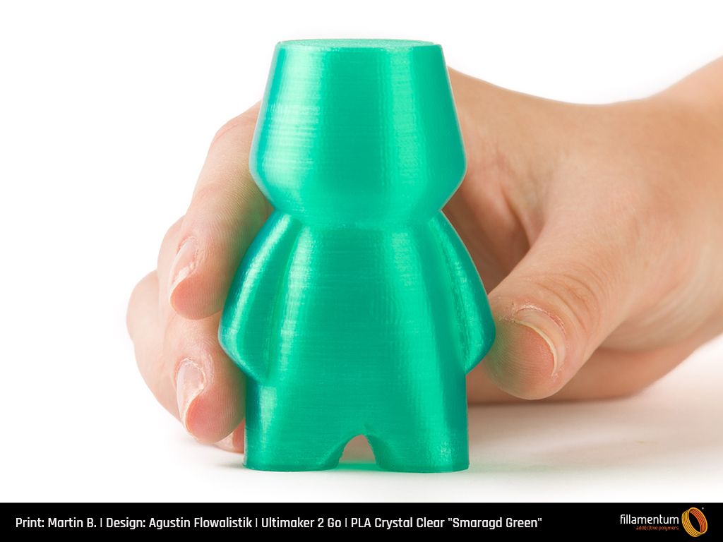 PLA Extrafill 1.75mm 750g Crystal Clear Smaragd Green