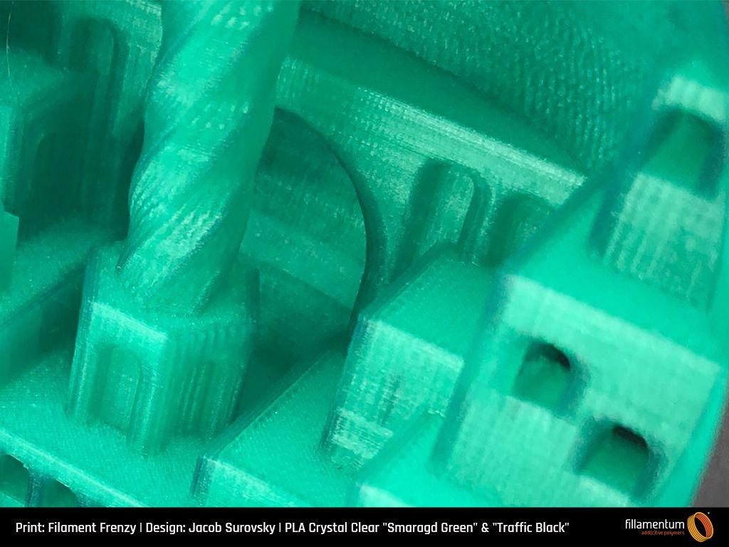 PLA Extrafill 1.75mm 750g Crystal Clear Smaragd Green