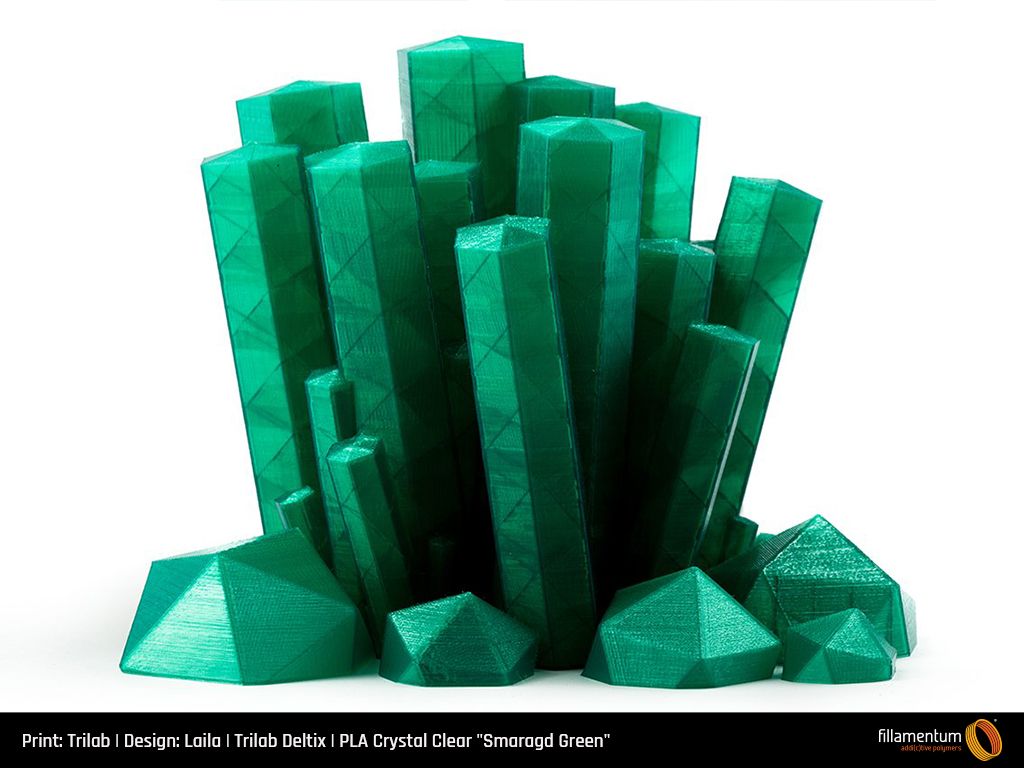 PLA Extrafill 1.75mm 750g Crystal Clear Smaragd Green