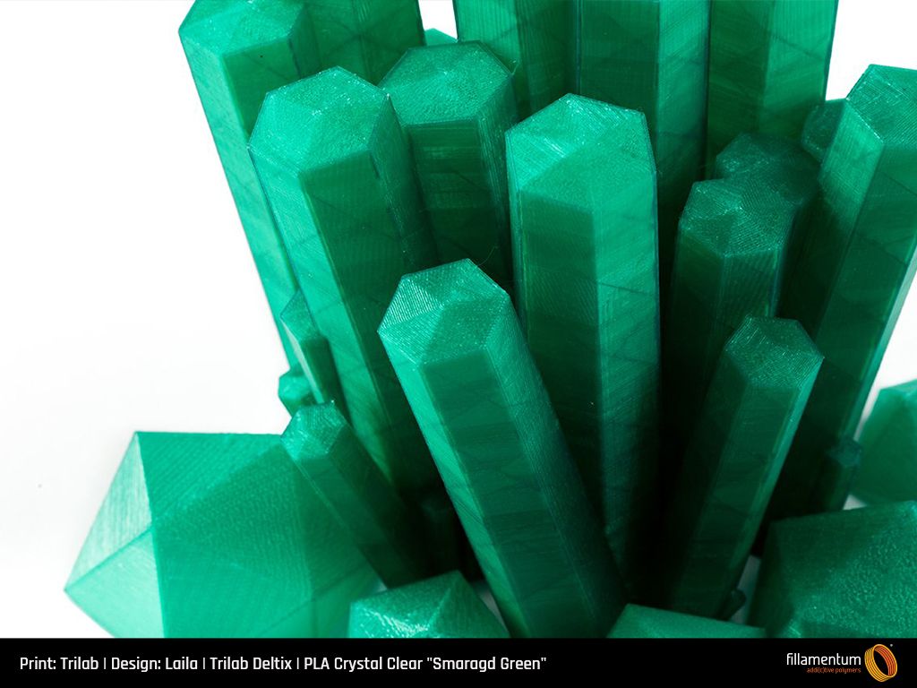 PLA Extrafill 1.75mm 750g Crystal Clear Smaragd Green