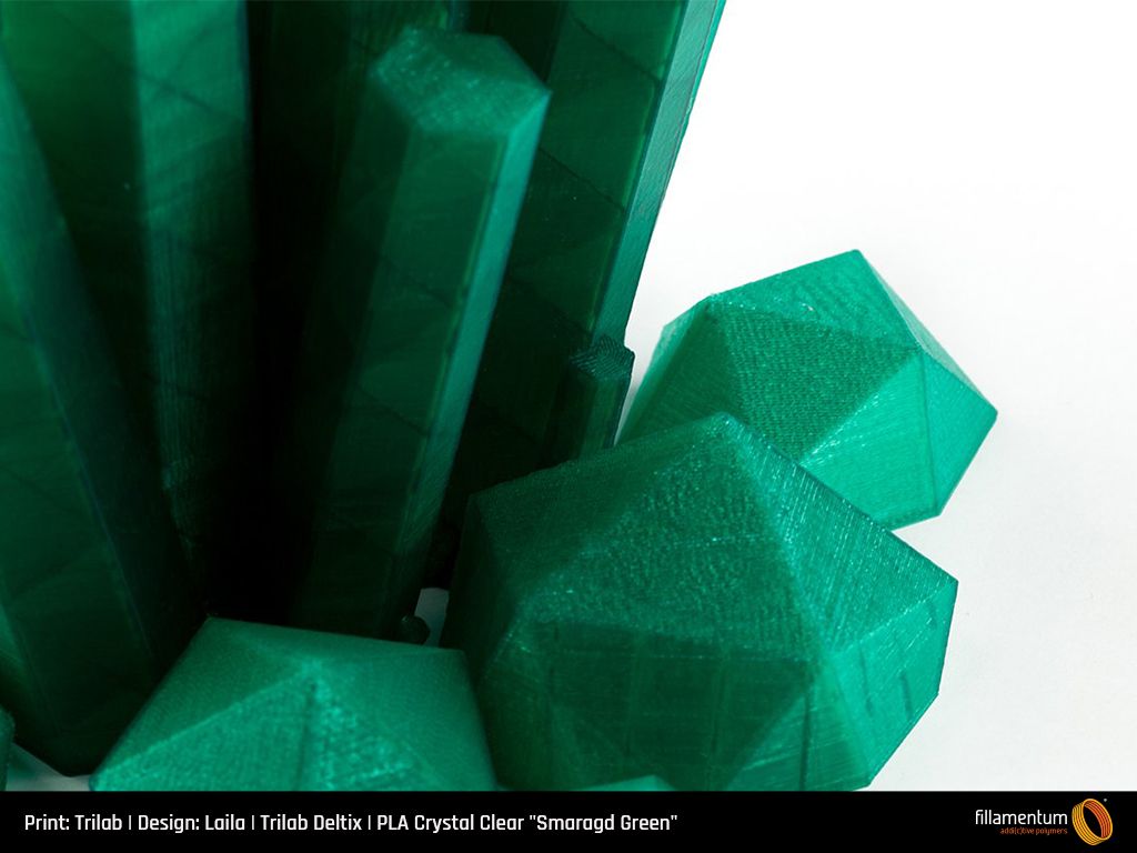 PLA Extrafill 1.75mm 750g Crystal Clear Smaragd Green