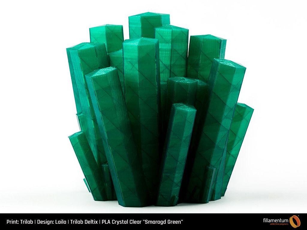 PLA Extrafill 1.75mm 750g Crystal Clear Smaragd Green
