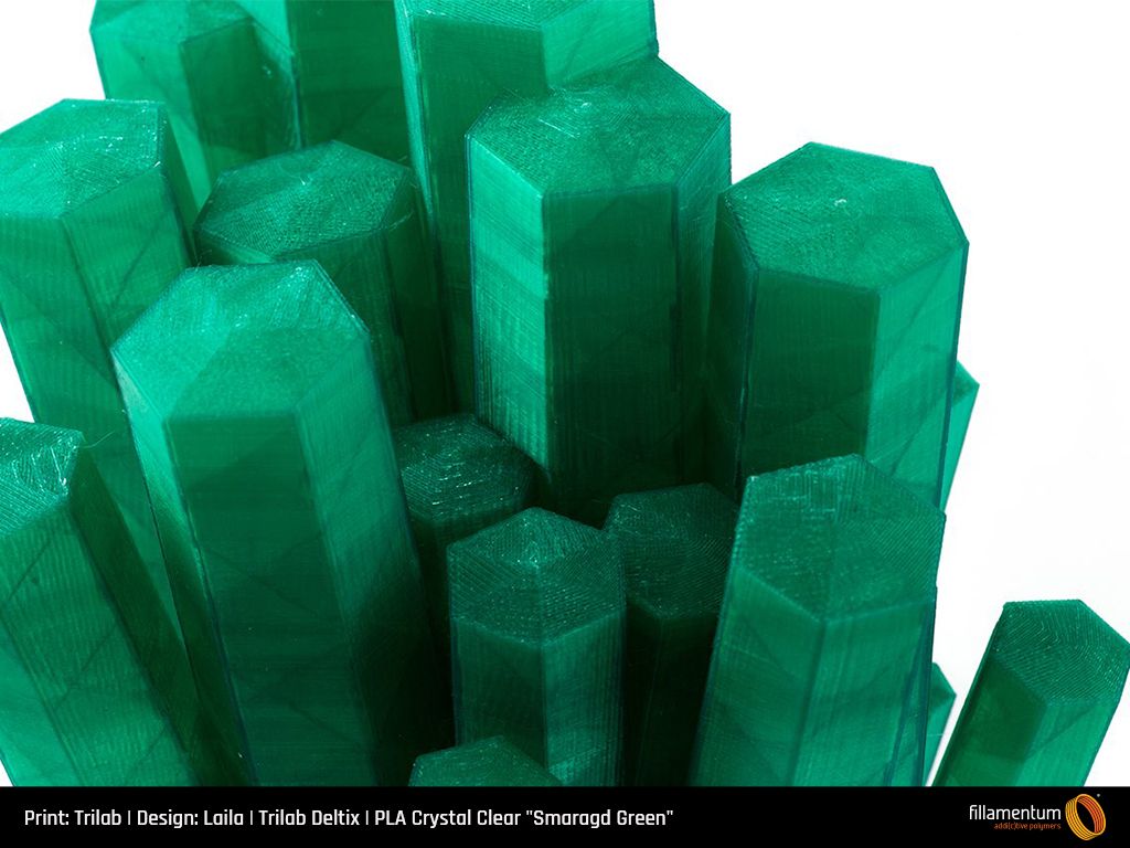 PLA Extrafill 1.75mm 750g Crystal Clear Smaragd Green