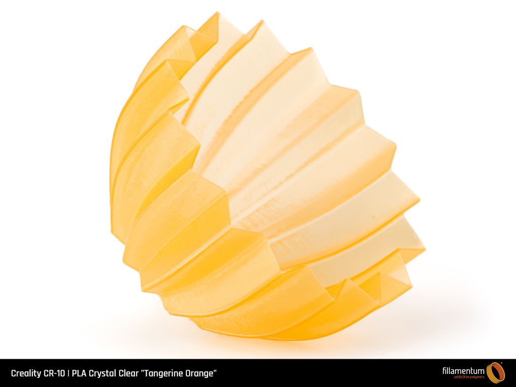 PLA Extrafill 1.75mm 750g Crystal Clear Tangerine Orange