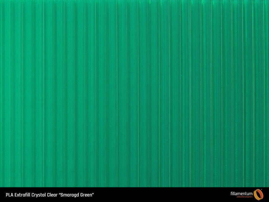 PLA Extrafill 1.75mm 750g Crystal Clear Smaragd Green