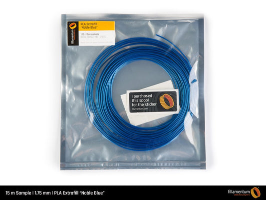 PLA 1.75mm 15m Sample Noble Blue