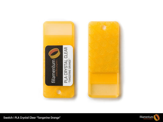 Swatch  PLA "Crystal Clear Tangerine Orange"